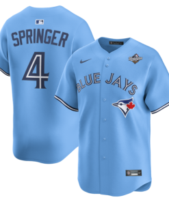 Men's Toronto Blue Jays George Springer Nike Powder Blue 2025 World Series Alternate Limited Jersey