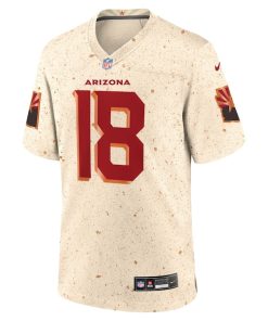 Alternative view of Marvin Harrison Jr. Arizona Cardinals Nike 2025 Rivalries Collection Game Jersey - Natural