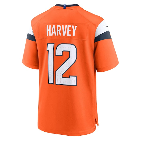 RJ Harvey Denver Broncos Nike Team Game Jersey - Orange - Image 3