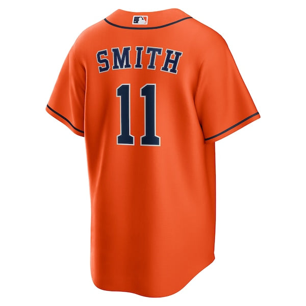 Cam Smith Houston Astros Nike Alternate Replica Jersey - Orange/White - Image 4