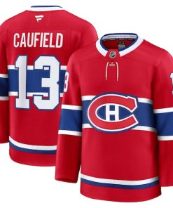 Cole Caufield Montreal Canadiens  Home Premium Jersey - Red
