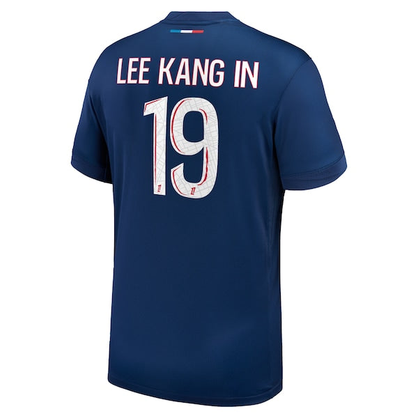 Lee Kang In Paris Saint-Germain Nike Youth 2024/25 Replica Player Jersey - Navy - Image 3