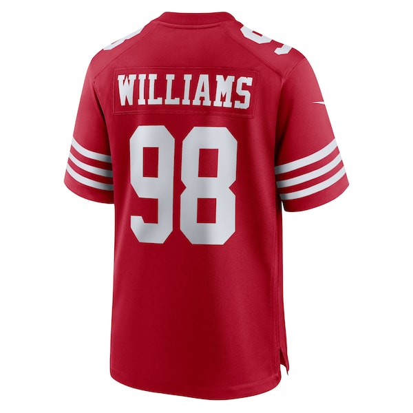 Mykel Williams San Francisco 49ers Nike Team Game Jersey - Scarlet - Image 3