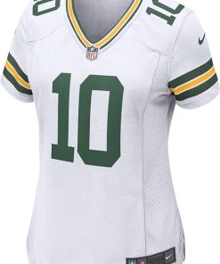 Alternative view of Jordan Love Green Bay Packers Nike Women's Game Jersey - White