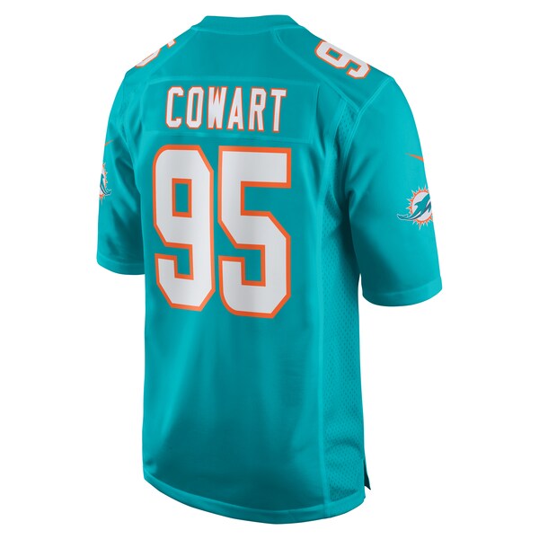 Byron Cowart Miami Dolphins Nike Game Jersey - Aqua - Image 3