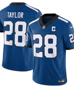 Alternative view of Jonathan Taylor Indianapolis Colts Nike Vapor F.U.S.E. Limited Jersey - Blue/Royal/White