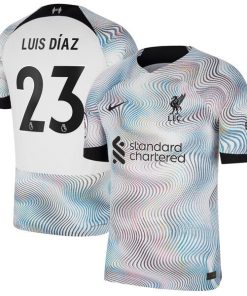 Luis Diaz Liverpool Nike 2022/23 Away Vapor Match Authentic Player Jersey - White