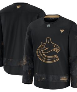 Vancouver Canucks  2024 Military Appreciation Practice Jersey - Black