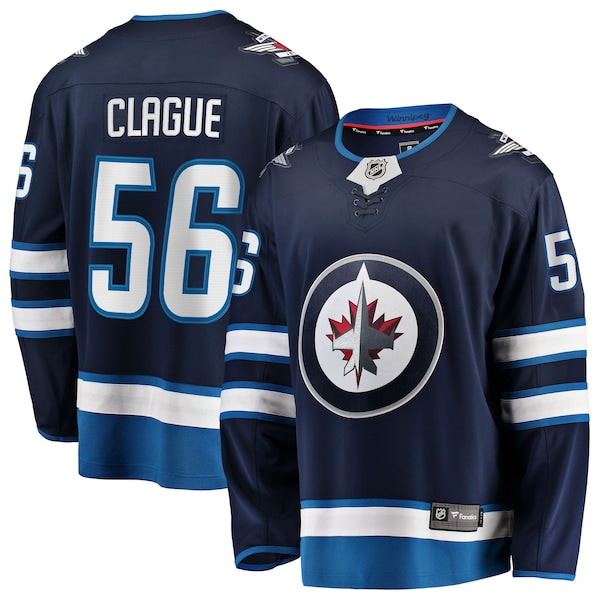 Kale Clague Winnipeg Jets Home Breakaway Jersey - Navy