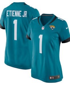 Alternative view of Travis Etienne Jacksonville Jaguars Nike Women's Game Jersey - Teal/Black