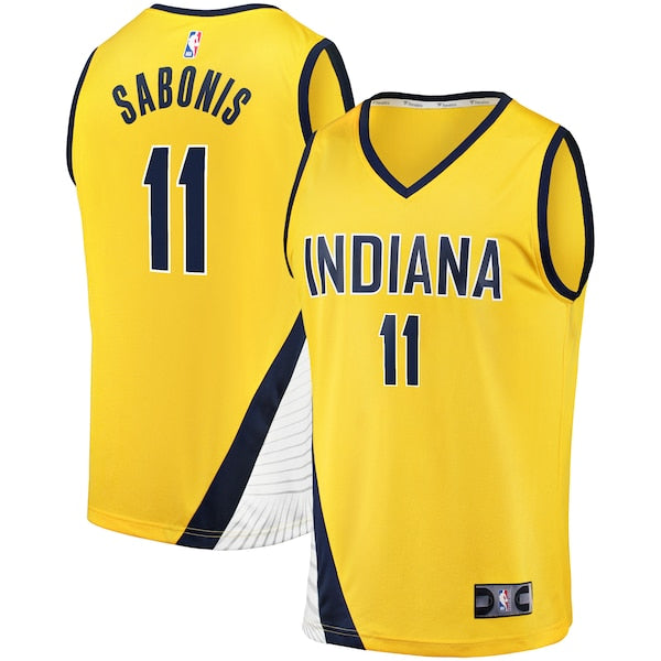 Domantas Sabonis Indiana Pacers Fast Break Replica Jersey - Statement Edition - Gold