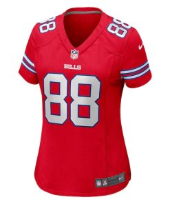 Alternative view of Dawson Knox Buffalo Bills Nike Women's Player Jersey - Red