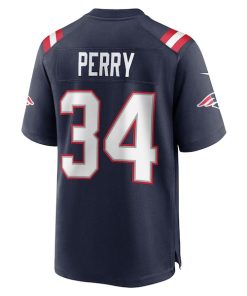 Alternative view of Mark Perry New England Patriots Nike Team Game Jersey -  Navy