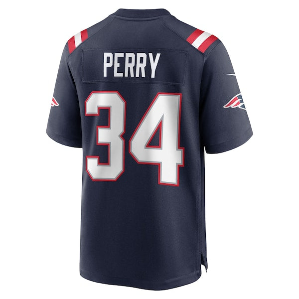 Mark Perry New England Patriots Nike Team Game Jersey - Navy - Image 2