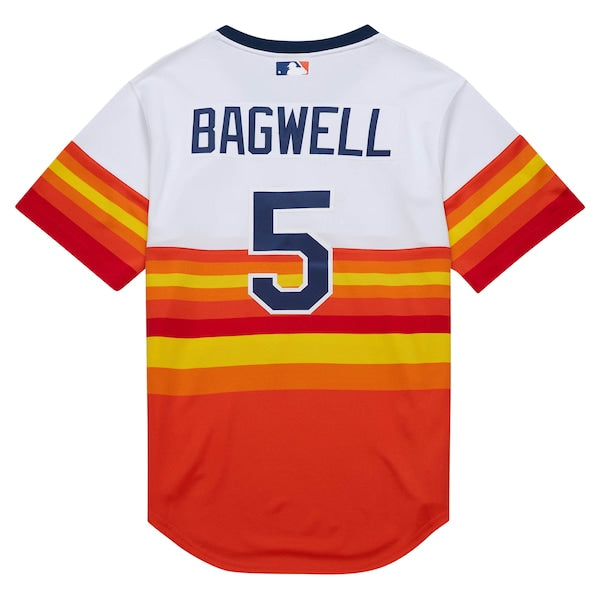 Jeff Bagwell Houston Astros 2004 Cooperstown Collection Authentic Throwback Jersey - White - Image 2