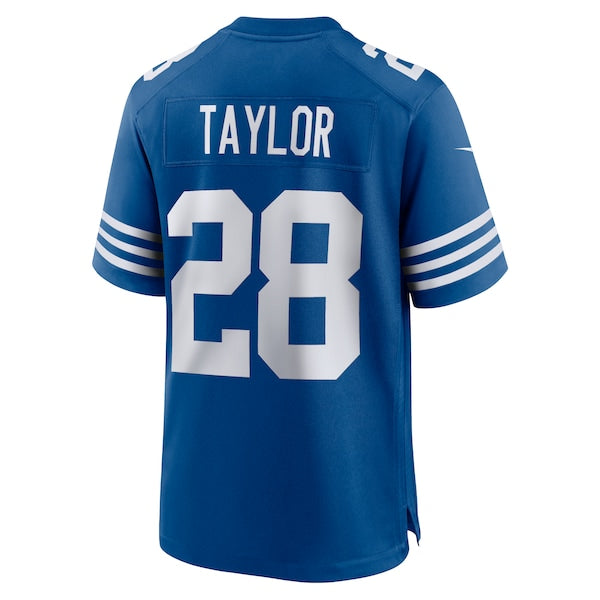 Men's Nike Jonathan Taylor Royal Indianapolis Colts Alternate Game Jersey/White - Image 4