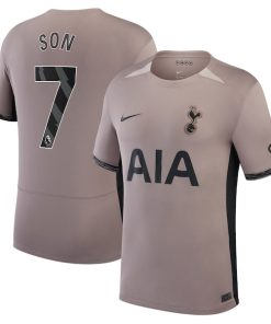 Son Heung-Min Tottenham Hotspur Nike Youth 2023/24 Third Stadium Replica Player Jersey?¨C Tan