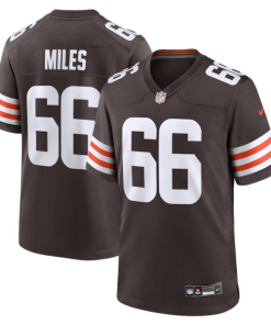 Joshua Miles Cleveland Browns Nike Team Game Jersey -  Brown