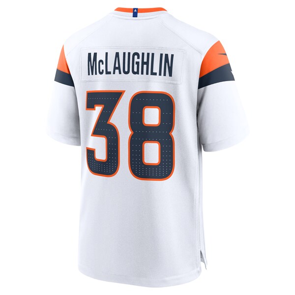 Jaleel McLaughlin Denver Broncos Nike Game Jersey - White - Image 3
