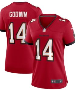 Alternative view of Chris Godwin Tampa Bay Buccaneers Nike Women's Game Player Jersey - Red/Pewter