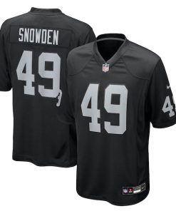 Charles Snowden Las Vegas Raiders Nike Team Game Jersey -  Black