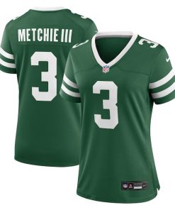 John Metchie III New York Jets Nike Women's Team Game Jersey - Legacy Green