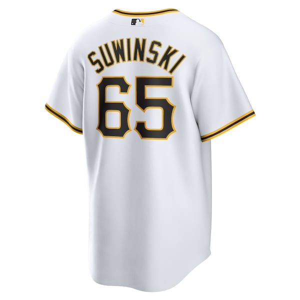 Jack Suwinski Pittsburgh Pirates Nike Home Replica Jersey - White - Image 3