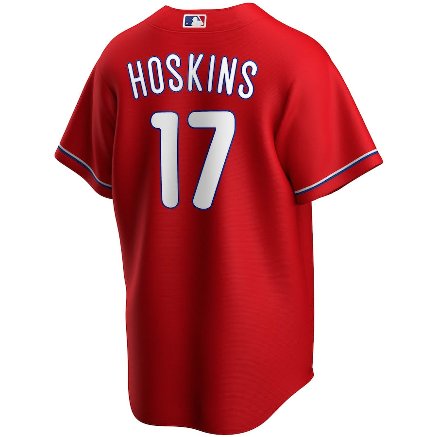 Rhys Hoskins Philadelphia Phillies Nike Youth Alternate Replica Player Jersey - Red - Image 3