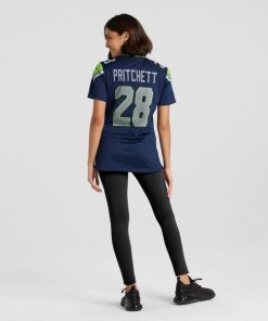 Alternative view of Nehemiah Pritchett Seattle Seahawks Nike Women's  Game Jersey -  College Navy
