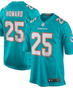 Xavien Howard Miami Dolphins Nike Game Jersey - Aqua