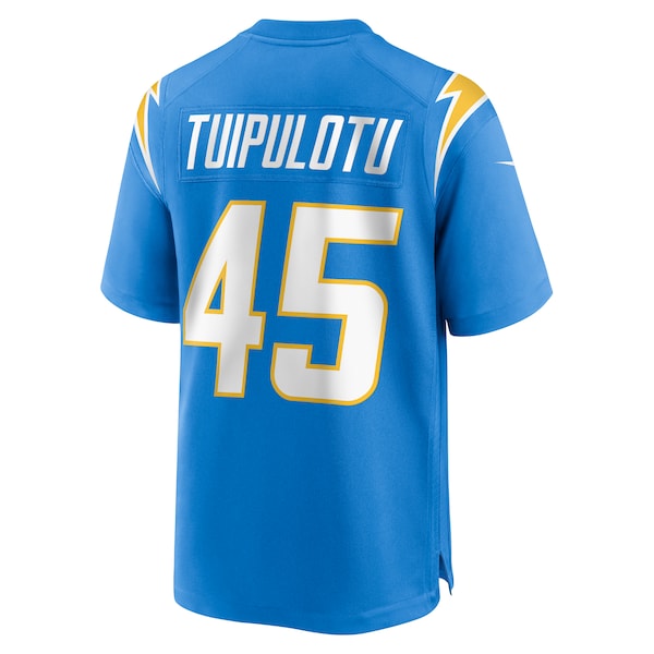 Tuli Tuipulotu Los Angeles Chargers Nike Team Game Jersey - Powder Blue - Image 3