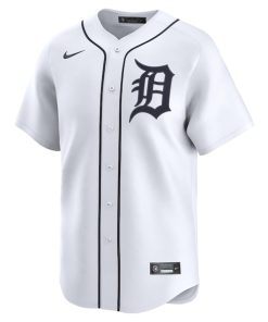 Alternative view of Detroit Tigers Nike Home Limited Custom Jersey - White