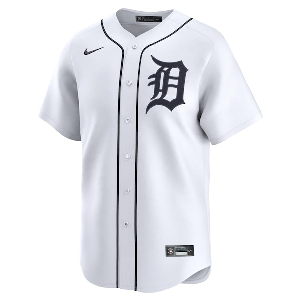 Detroit Tigers Nike Home Limited Custom Jersey - White - Image 2