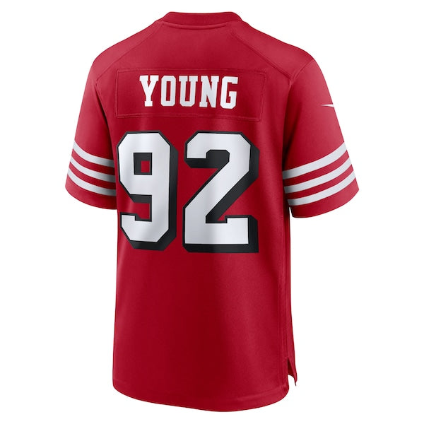 Chase Young San Francisco 49ers Nike Alternate Game Jersey - Scarlet - Image 3