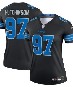 Aidan Hutchinson Detroit Lions Nike Women's Legend Jersey - Black