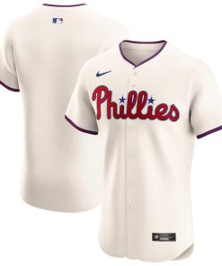 Philadelphia Phillies Nike Alternate Elite Jersey - Cream