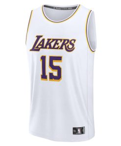 Alternative view of Austin Reaves Los Angeles Lakers  Youth Fast Break Replica Player Jersey - Association Edition - White