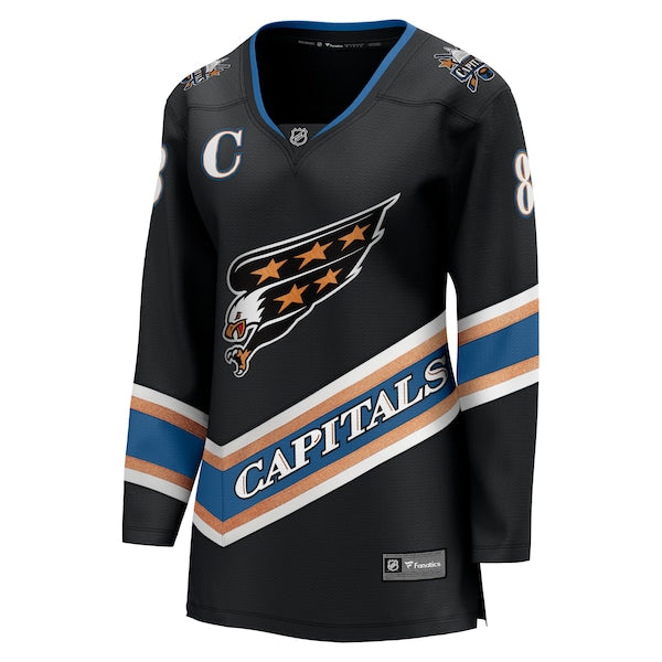 Alexander Ovechkin Washington Capitals Women's Alternate 50th Anniversary Premier Breakaway Player Jersey - Black/Navy/White - Image 3