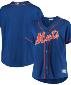 New York Mets Women's Plus Size Alternate Replica Team Jersey - Royal
