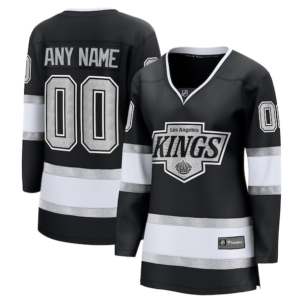 Los Angeles Kings Women's Home Breakaway Custom Jersey - Black