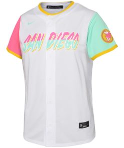 Alternative view of Manny Machado San Diego Padres Nike Toddler 2022 City Connect Replica Player Jersey - White