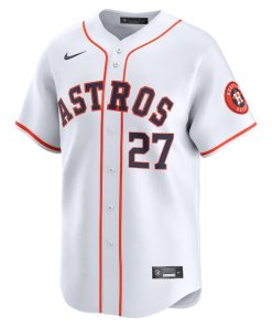 Alternative view of Jose Altuve Houston Astros Nike Youth Home Limited Player Jersey - White