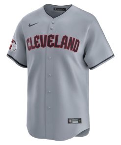 Alternative view of Cleveland Guardians Nike Road Limited Jersey?¨C Gray