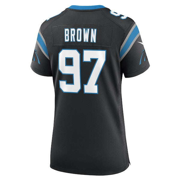 Bobby Brown Carolina Panthers Nike Women's Team Game Jersey - Black - Image 3