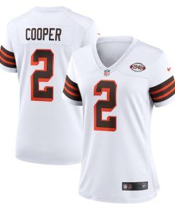 Amari Cooper Cleveland Browns Nike Women's Alternate Game Jersey - White/Brown