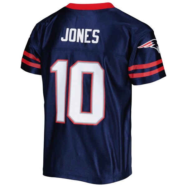 Youth Mac Jones Navy New England Patriots Player Jersey - Image 3