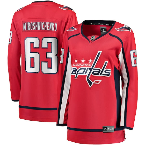 Ivan Miroshnichenko Washington Capitals Women's Home Premier Breakaway Player Jersey - Red