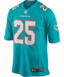 Alternative view of Xavien Howard Miami Dolphins Nike Game Jersey - Aqua