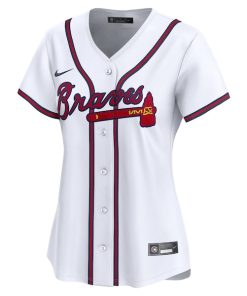 Alternative view of Spencer Strider Atlanta Braves Nike Women's  Home Limited Player Jersey - White