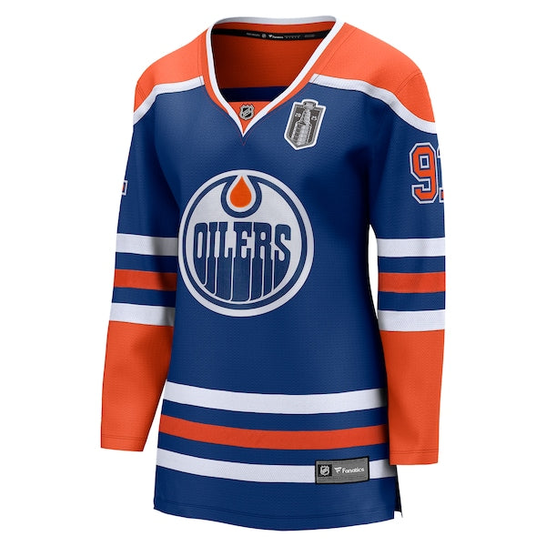 Evander Kane Edmonton Oilers Women's 2025 Stanley Cup Final Home Breakaway Jersey - Royal - Image 3